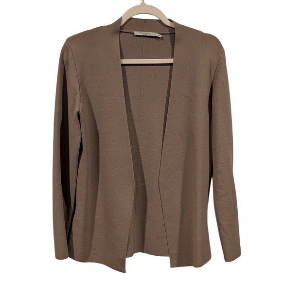 MM Lafleur Sweaters - M.M.LaFleur Cardigan Taupe Knit Open Front Long Sleeve Women's M Luxury Office